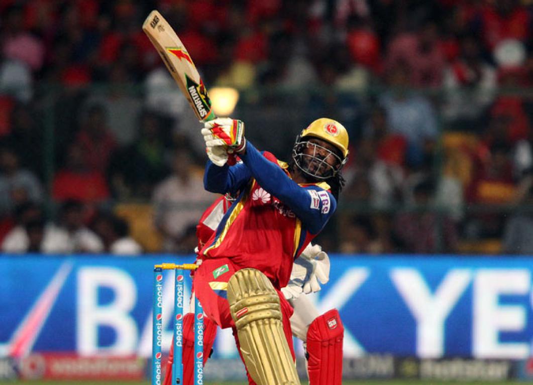 Chris Gayle took set the tone for the evening at the very beginning by successfully taking on Mitchell Johnson