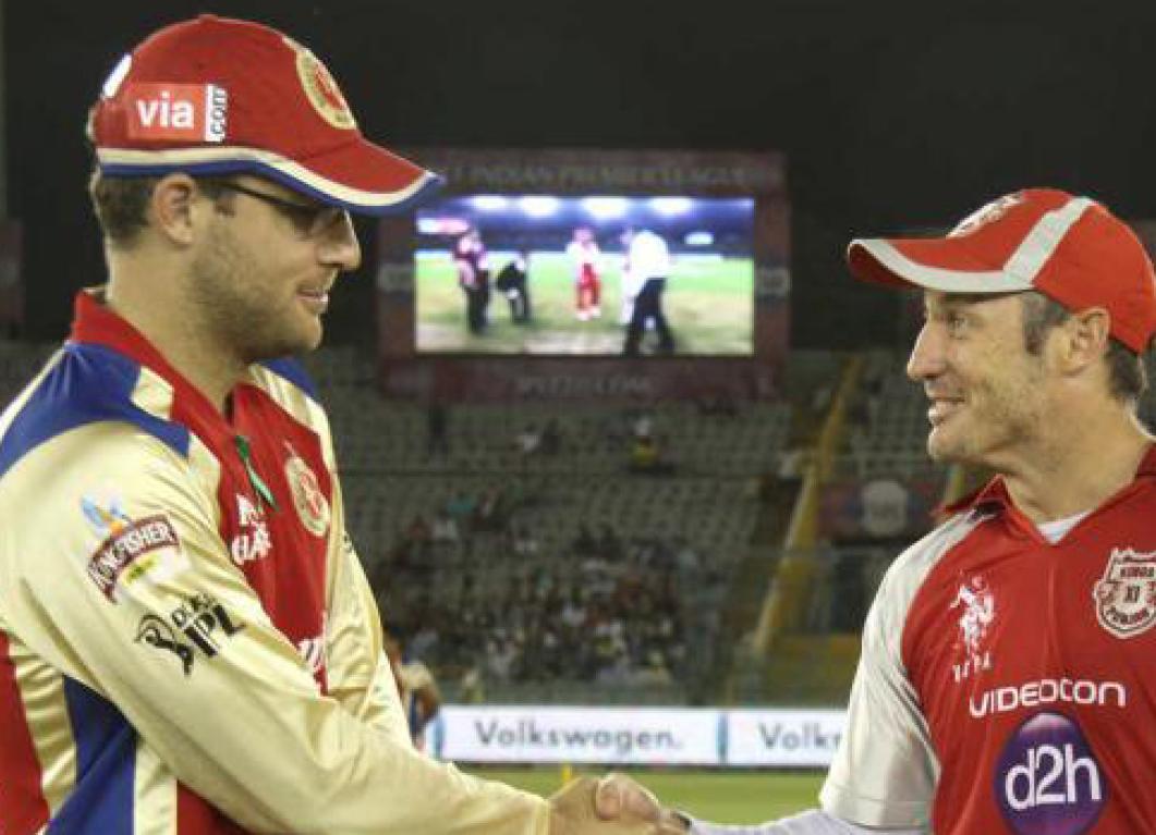 Riding on Chris Gayle's blitzkrieg and AB de Villiers' half-century, RCB get two vital points against The Kings XI Punjab in the IPL.