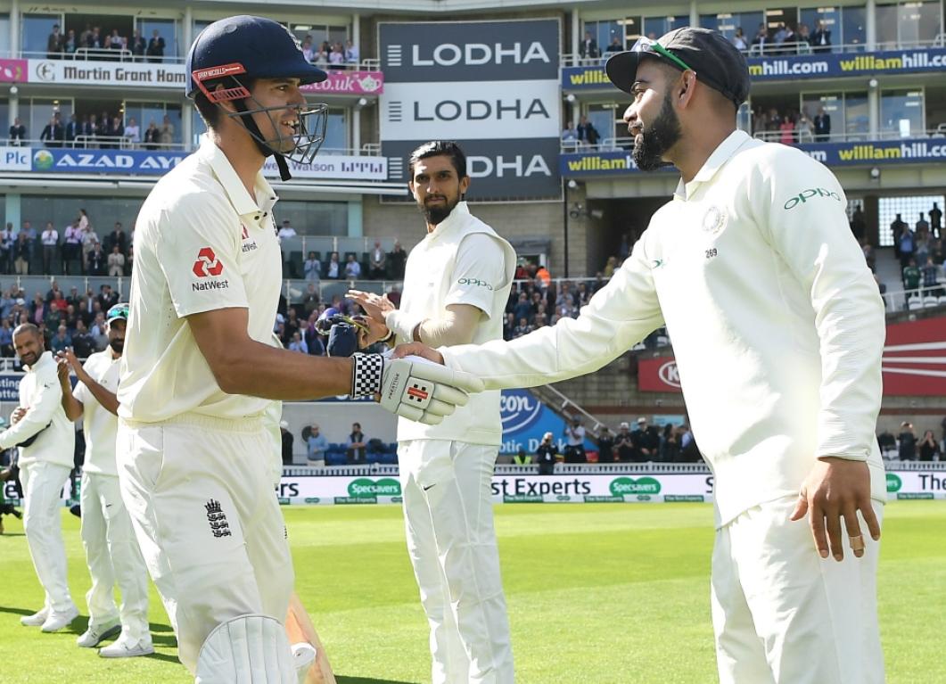 Former England captain Alastair Cook names Virat Kohli in the list of five all-time great batsmen.