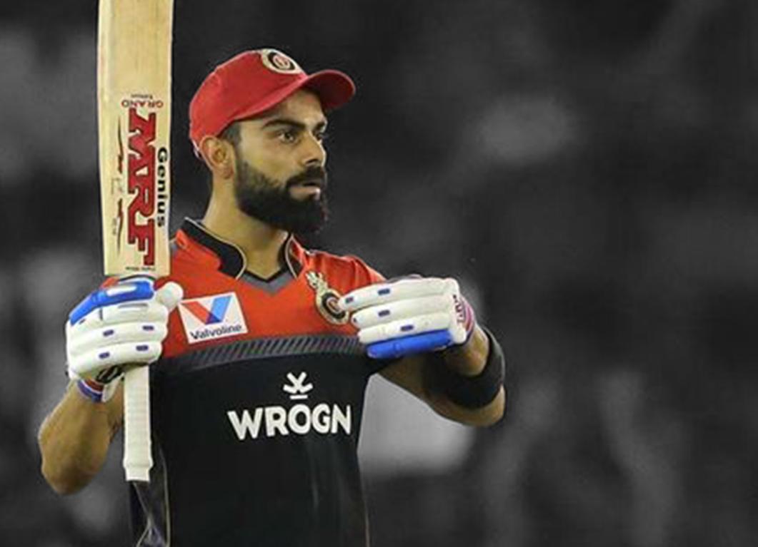 Virat Kohli celebrates his 50 in style Virat Kohli celebrating his half century against KXIP
