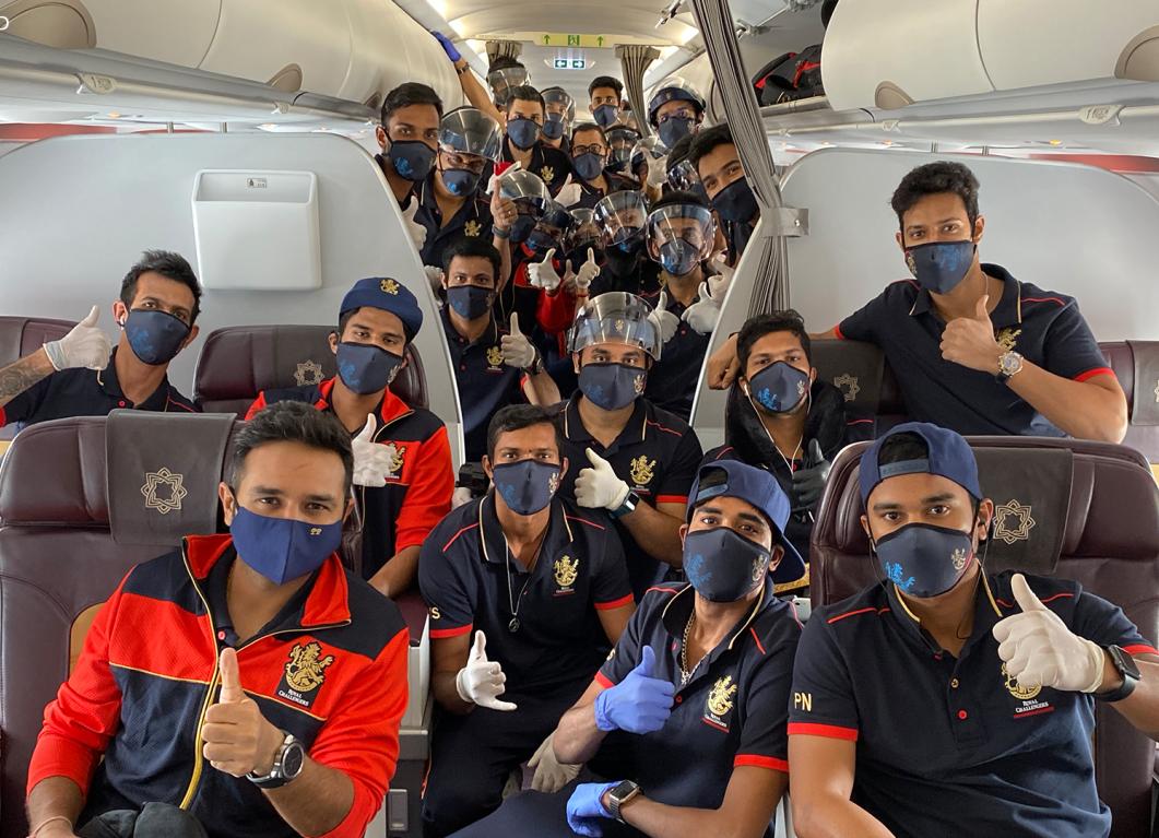 RCB IPL 2020 Royal Challengers Bangalore arrive in Dubai for IPL 13 - Official Update