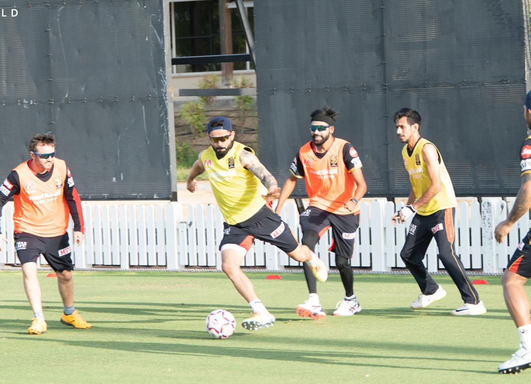 Virat Kohli RCB Football Bold Diaries: RCB kick off the session with football