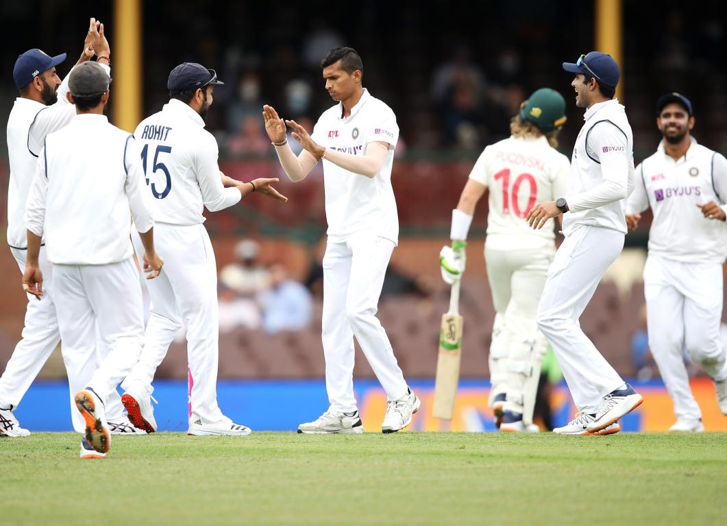 Navdeep Saini and Mohammed Siraj bag a wicket each on the opening day of the third Test between Australia and India Navdeep Saini and Mohammed Siraj bag a wicket each on the opening day of the third Test between Australia and India