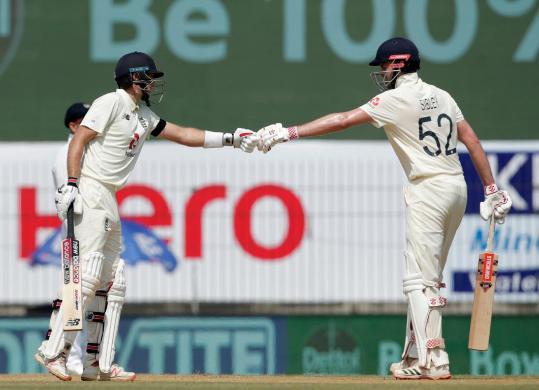 Joe Root’s century and Dom Sibley’s resistance make it England’s day in Chennai