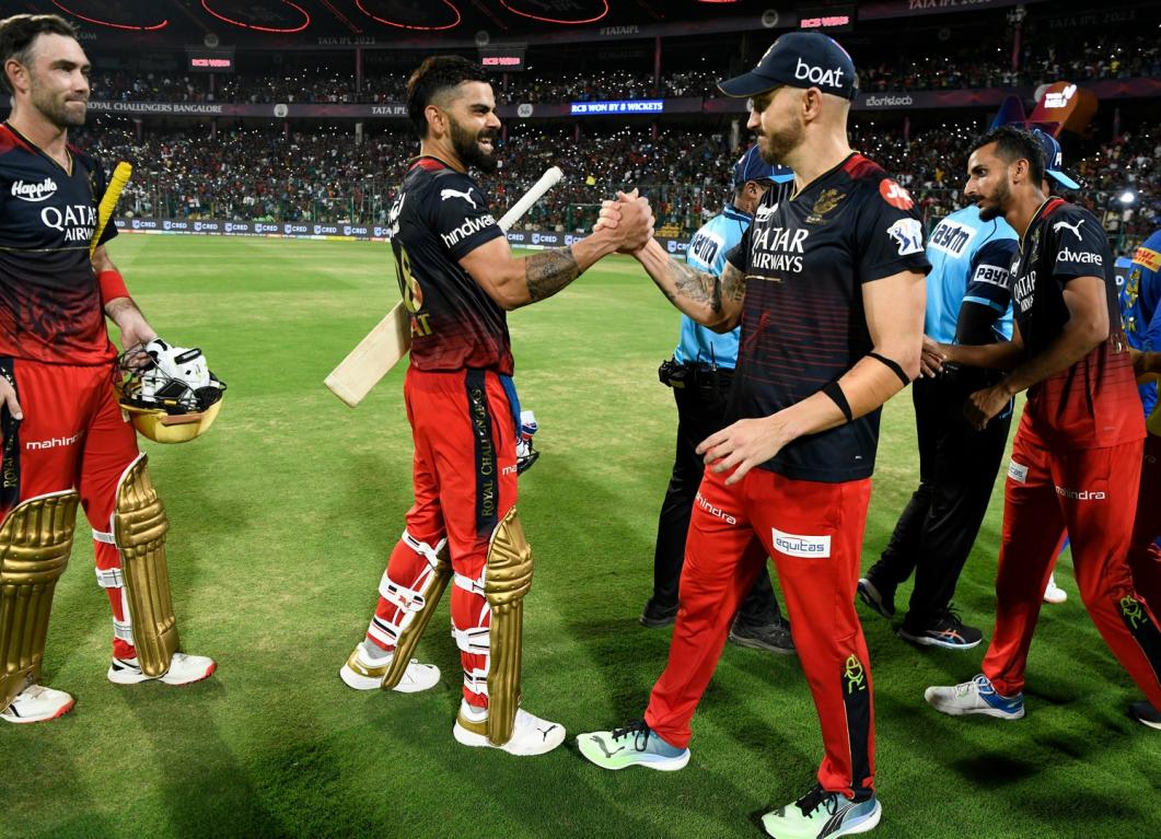 Faf du Plessis and Virat Kohli shine as RCB trounce MI to begin IPL 2023 on a high