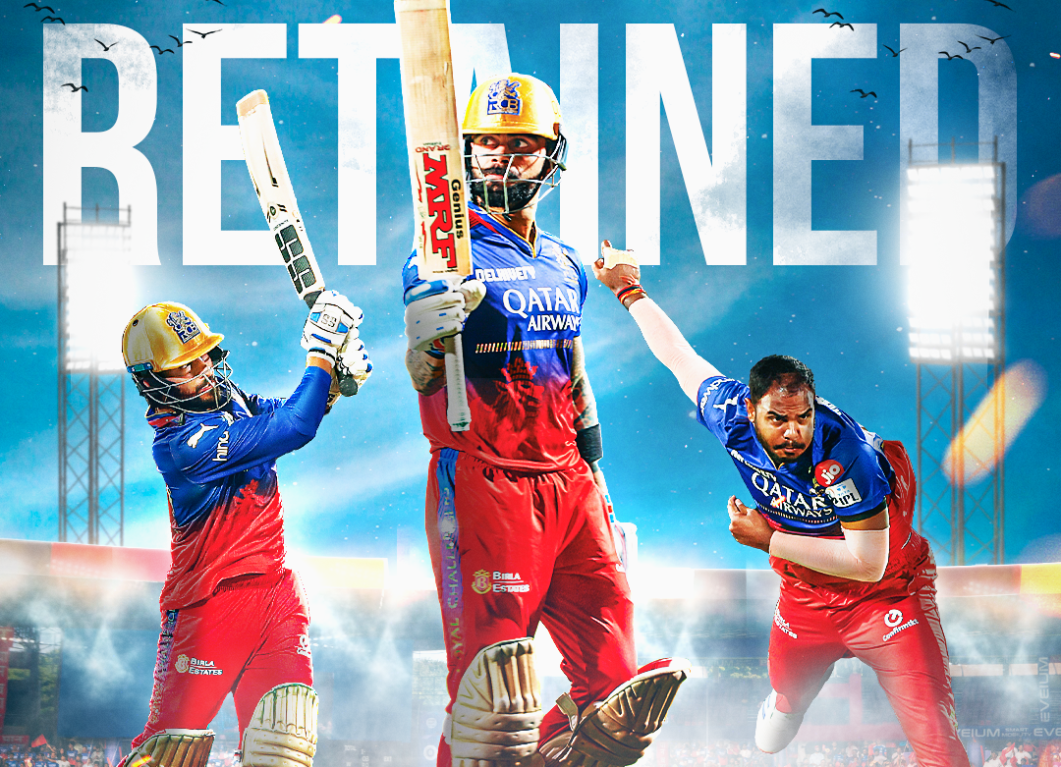 RCB retain three players for INR 37 Cr ahead of IPL 2025 Auction