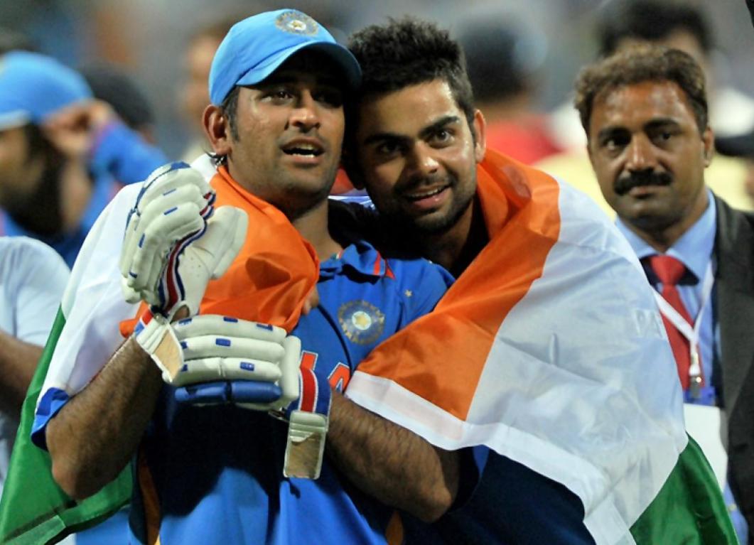 MS Dhoni and Virat Kohli ICC World Cup 2011