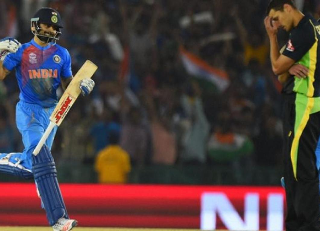 Kohli helps India beat Australia in 2016 T20 World Cup in Mohali