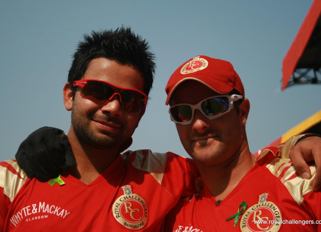Mark Boucher and Virat Kohli for RCB in IPL
