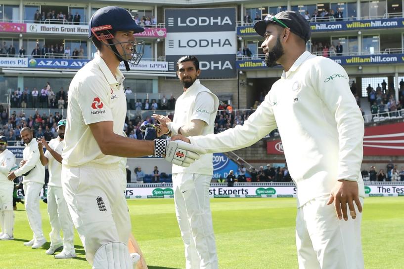 Former England captain Alastair Cook names Virat Kohli in the list of five all-time great batsmen.