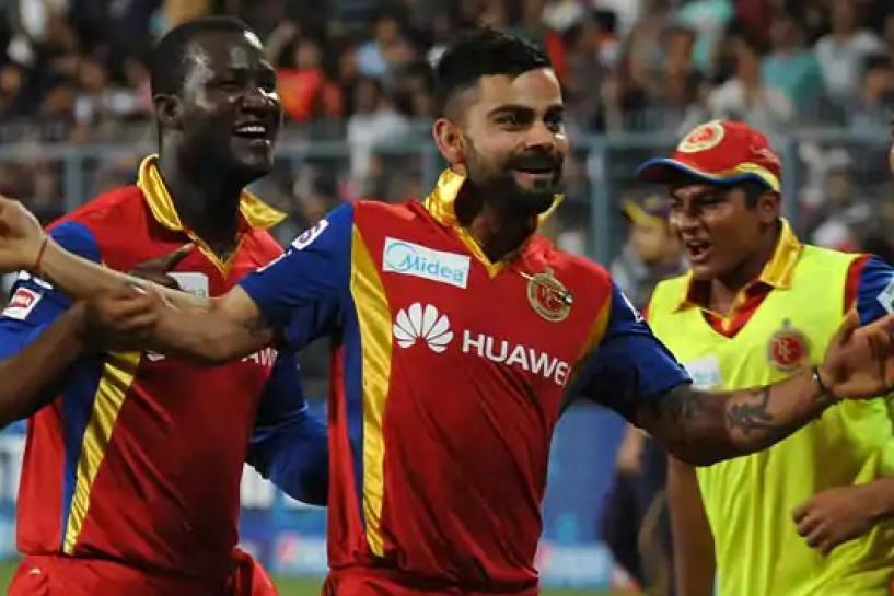 Royal Challengers Bangalore edged out Kolkata Knight Riders in a rain-curtailed game.