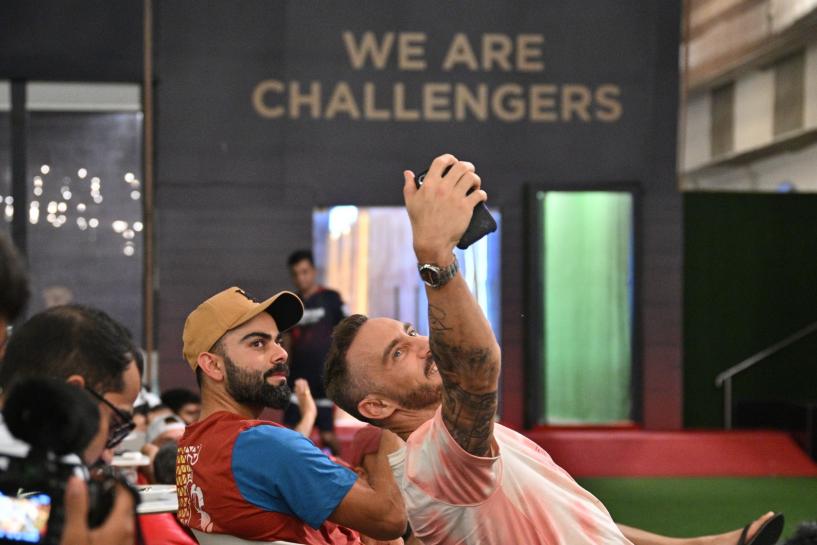 What's also stood out for me is the backing from Virat: Faf du Plessis