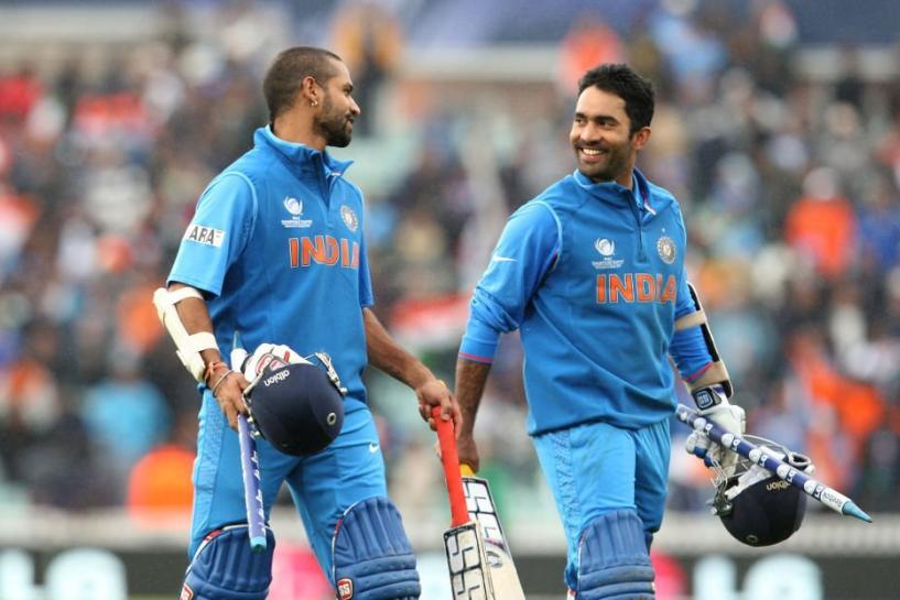 Shikhar Dhawan and Dinesh Karthik